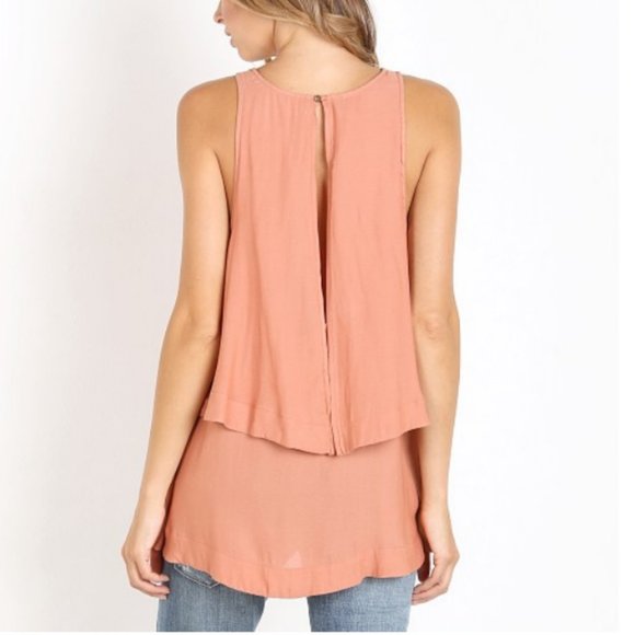 Free People Layers In Love Tunic Size Small Apricot - Picture 3 of 7